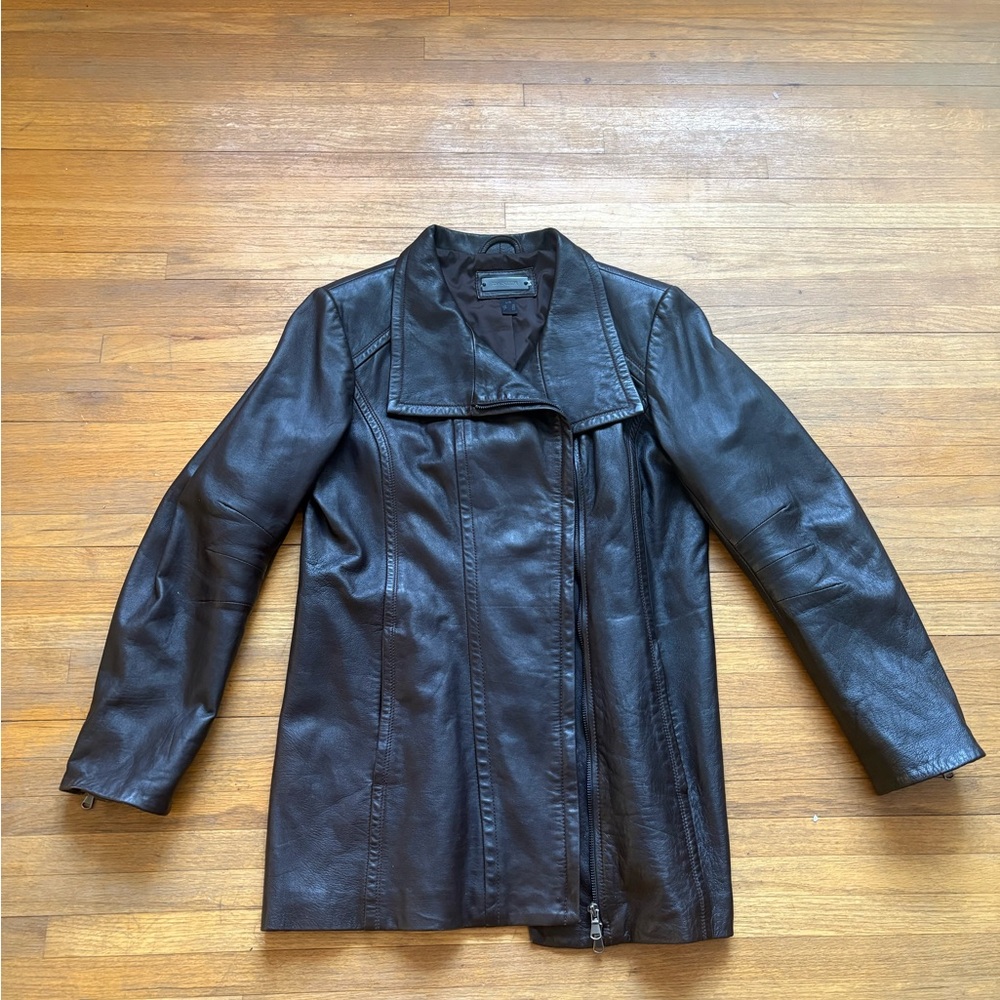 Danier Dark Brown Leather Jacket